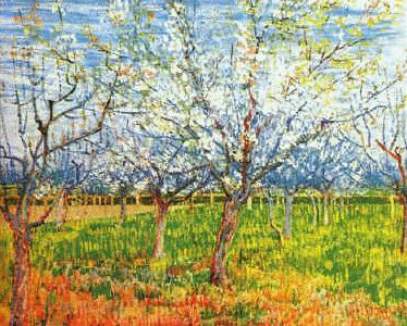 Vincent Van Gogh Orchard in Blossom Spain oil painting art